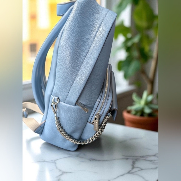 Michael Kors Maisie Medium Pebbled Leather 2-in-1 Backpack Denim (NWT) - Picture 6 of 12